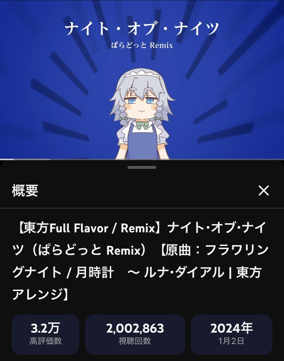 zenerat's tweet photo. ㊗️ナイト・オブ・ナイツ（ぱらどっと Remix）200万再生突破🎉🎂🗡️🙏

https://t.co/DvaqCzegEI https://t.co/lqB5WVINQw