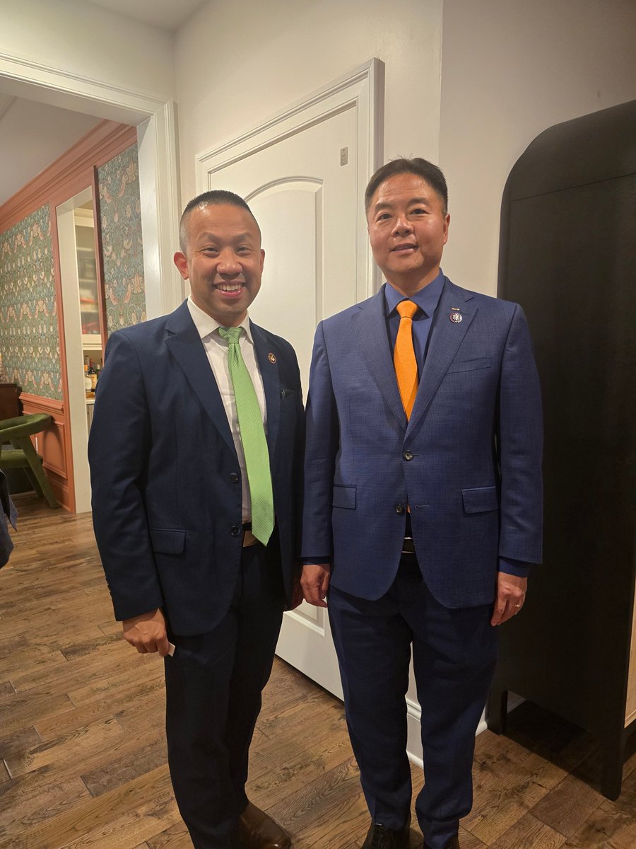 ClarenceLamMD's tweet photo. I was glad to join some longtime friends in support of Rep. Ted Lieu, who shared some really interesting thoughts on potential regulation of AI. https://t.co/8lpvEDsdDp