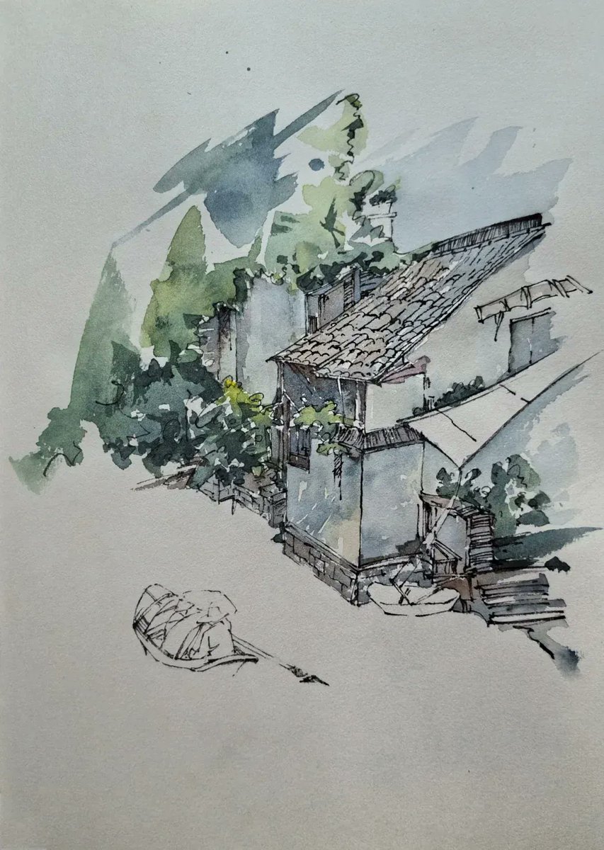 vincesean414756's tweet photo. Want to try something fun this weekend Pick up watercolor sketching—all you need is a notebook and a few cheap paints, and you can turn daily moments into little works of art. No experience needed, just start! https://t.co/coUFwGaKMl