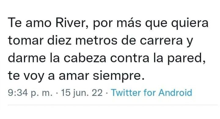 luperodelcarp's tweet photo. te amo River. https://t.co/gQp6AfqOSm