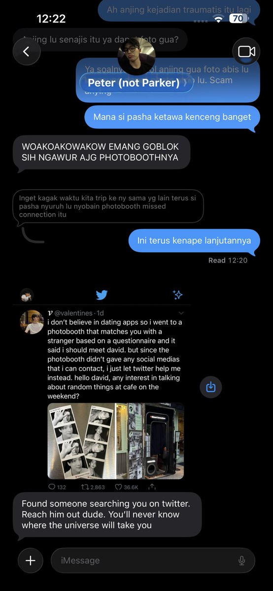 poettoearth's tweet photo. dewtee one tweet au, when you didn’t believe in dating apps so the universe found a way to led you to your soulmate. https://t.co/UeGNdb3W2T