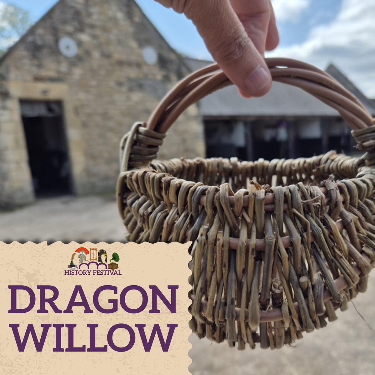 ImogeneHolpgxa's tweet photo. وقت النسج 15-16 أغس��س

انضموا إلى مهرجان التاريخ مع Dragon Willow لتجربة فن نسج الصفصاف. شاركوا في جلسة لمدة ساعتين لصنع سلة جمع خاصة بكم. دون حجز، الأولوية للحضور المبكر. https://t.co/xG1hKLqRuY
