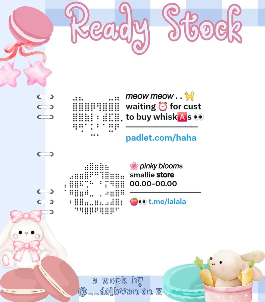__dolbwun's tweet photo. ㅤㅤ
💭 haYiii  all  help rt? gomawo ₍ᐢ. .ᐢ₎
ㅤㅤㅤ
sniff🐰🥕 upi bawa 5 🥣 wording rs
ni siap take 🛒 this tiⓂ️e for PINNED
needs iaa 🌞⛳️ PRICE : 5.5OO/each
📮 u can take this by dm or tele ★🔍
#bealanja
ㅤㅤ https://t.co/xuwA6iY3Xd
