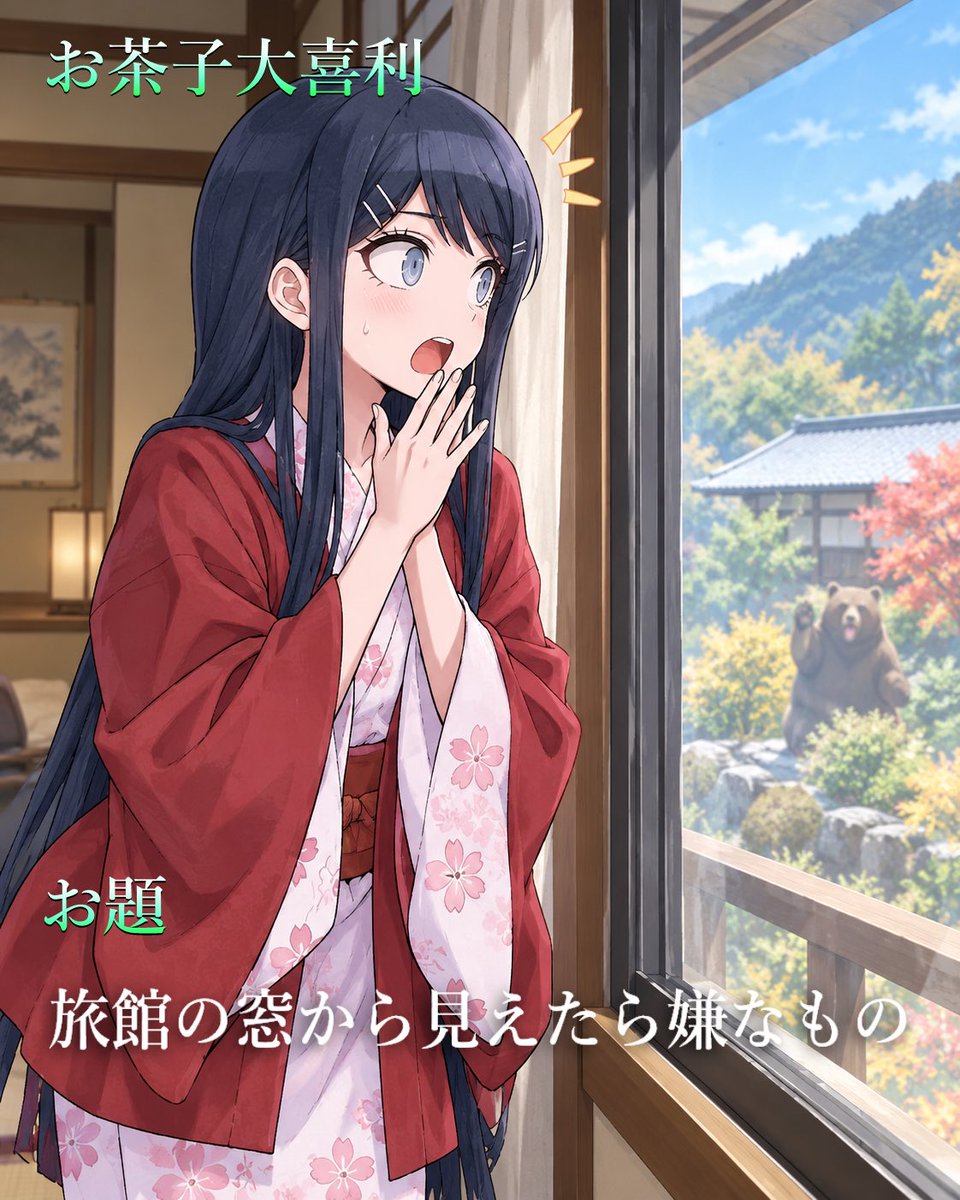 urarakaochako67's tweet photo. お茶子大喜利🍵🍭

【お題】
旅館の窓から見えたら嫌なもの https://t.co/SxFUbID7c6