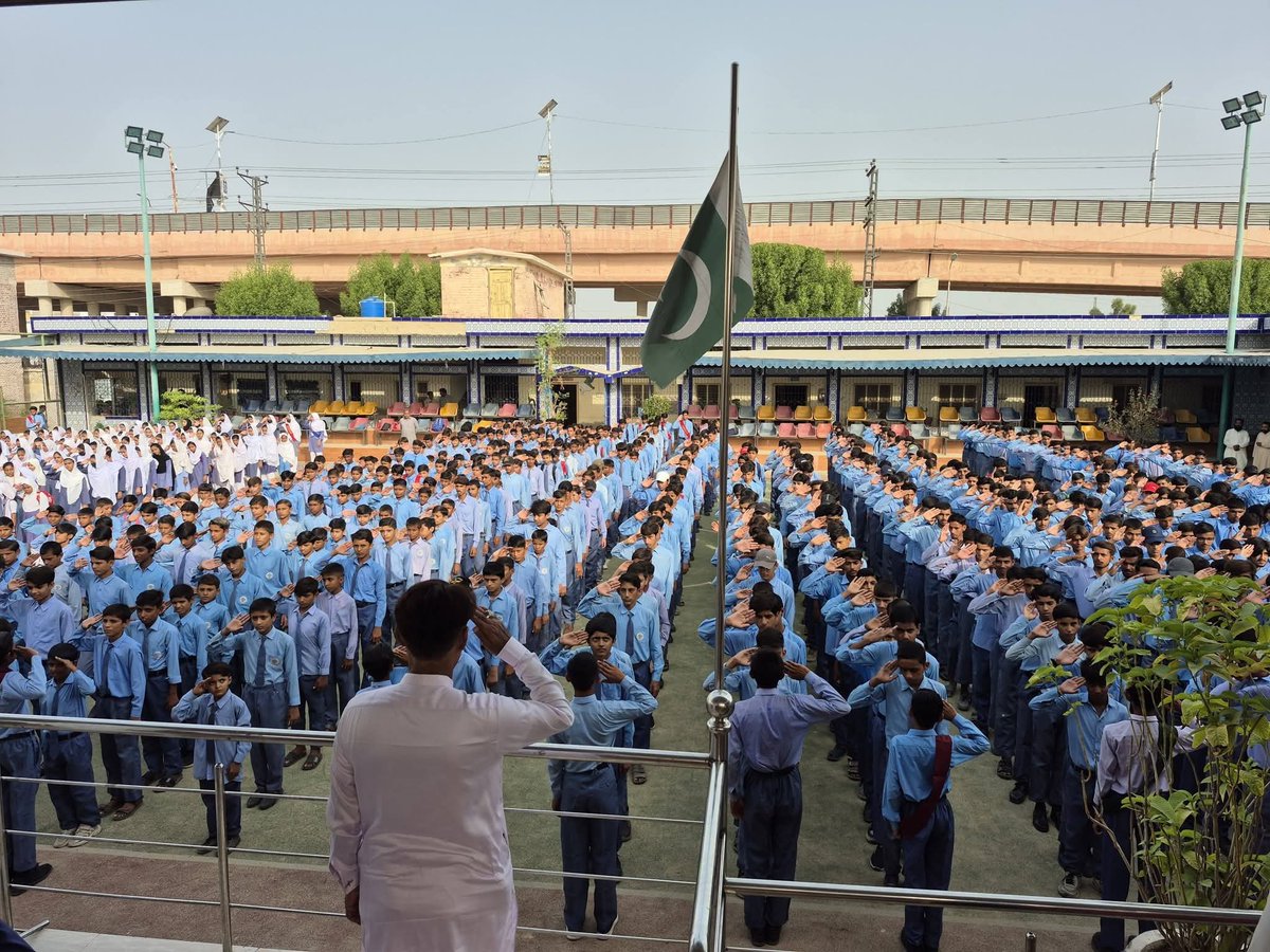 SELDGOS's tweet photo. Morning assembly at Government St. Theresa’s High School, District #Khairpur, highlighting students’ discipline, confidence, and active participation while fostering a positive learning environment.
#SELD #SindhSchoolsReimagined #Sindh #GovernmentOfSindh #MorningAssembly #SindhSchools
@sardarshah1 @BBhuttoZardari @MuradAliShahPPP @MinisterEduGos