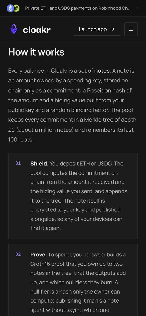 GetCloakr's tweet photo. Notes, commitments, nullifiers. Three words that explain how Cloakr keeps balances private and still stops double spends. https://t.co/2QAOjQJaev