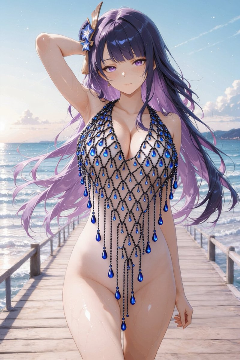 Hoposha's tweet photo. @yohimimimi 雷電将軍 / Raiden Shogun💜

もっとたくさんのゲーム女キャラはプロフにて！ https://t.co/YBl9Q4IxGG
