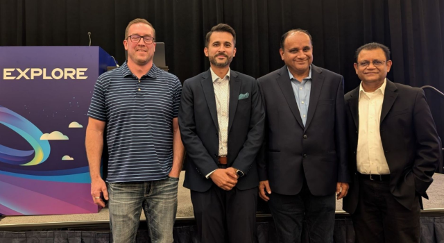 Guru0791's tweet photo. What an incredible day 2 at #VMwareExplore! From operationalizing cyber defense and application resilience for the agentic AI era with @Umesh Mahajan, @Prashant Gandhi, @Ahsan Khan (@ThinkOn), and @Jeremy Wright (@Grinnell Mutual), to securing the... https://t.co/ubMYtvmsSX https://t.co/5wcH3Zs7Hf