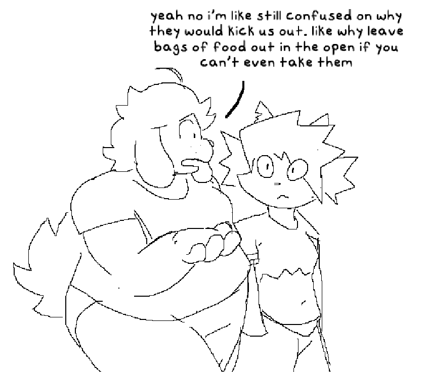 newartistcool's tweet photo. wrist is slowly but surely healing 🥹 here is an interaction these two would definitely have https://t.co/p46qdrHFHn