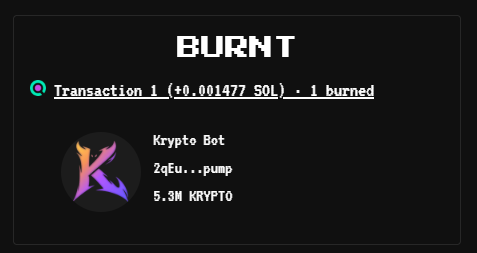 kryptfarm's tweet photo. Still buying and burning solana:2qEubd7GwtZbCqDu1uQwNC4kNaJLBdRUcWKpckTypump 

https://t.co/Dnb8zyMdxb

Oww https://t.co/0WhzzhpbBX