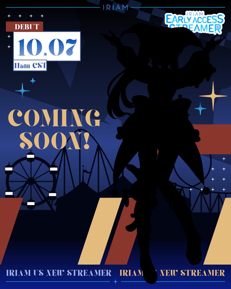 emmi_memi's tweet photo. What tricks are hiding up the sleeve?  
Something is joining the circus tent 🎪 as a #IRIAMEarlyAccess streamer!

DEBUT TEASER
Stay TUNED to see what the circus reveals! 
 #JumpOnIRIAM  #IRIAMEarlyAccess https://t.co/zpgMafTzIj