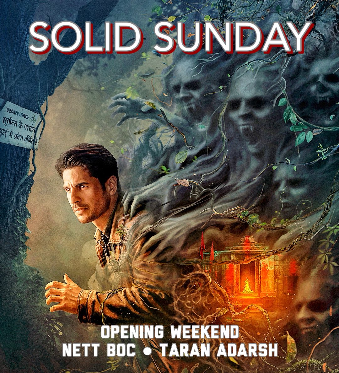 taran_adarsh's tweet photo. #TheVvaan packs a healthy score in its opening weekend... When compared with #SidharthMalhotra's last three releases post-pandemic – #ParamSundari [₹ 28.48 cr], #Yodha [₹ 17.51 cr], and #ThankGod [₹ 18.25 cr; Tue to Thu; #Diwali] – the 3-day numbers of #TheVvaan are much, much ahead.

#TheVvaan is having a dream run in #Bihar, while the mass circuits, in general, are very strong... The urban centres – multiplexes in particular – also witnessed good occupancies on Saturday and Sunday.

The weekdays are extremely crucial now... The film needs to maintain its grip from Monday to Thursday, as the hugely awaited #DrishyamTheConclusion arrives on Friday [2 Oct; #GandhiJayanti].

⭐ #TheVvaan [Week 1] Fri 8.12 cr, Sat 11.41 cr, Sun 15.10 cr. Total: ₹ 34.63 cr.
Official Nett BOC | #India biz | #Boxoffice
