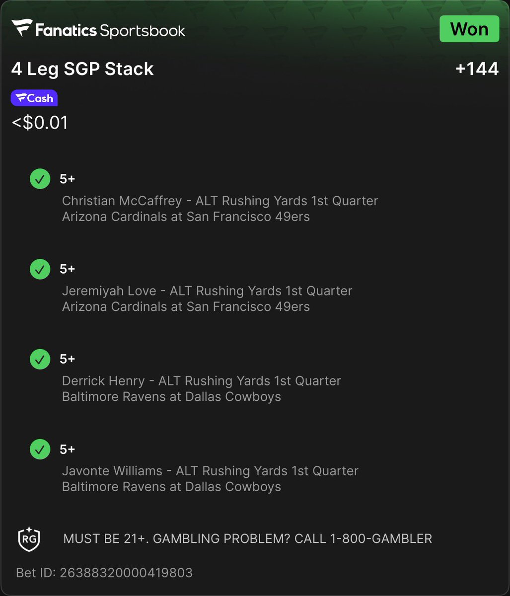 TylerAshe24's tweet photo. Here’s some more of the afternoon builders we hit today! Link is in my bio to get access! 

@ThePrimoBets 

#FanDuel #Fanatics #NFLPicks #Gambling𝕏 https://t.co/xbxU7Db75q