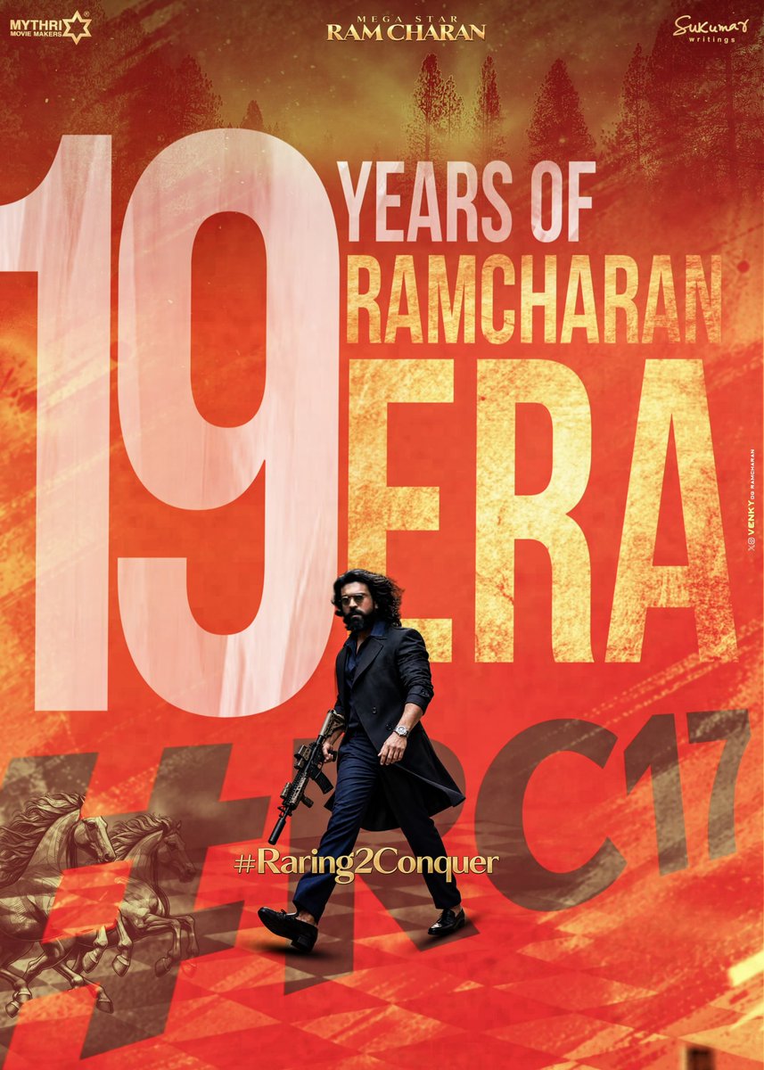 MYFNandyal's tweet photo. Born to Rule. Built to Conquer. @AlwaysRamCharan 🔥🐎

This Dussehra, The Roar Begins! 💥

#RC17 | #Raring2Conquer 
#19YearsOfRamCharanERA https://t.co/yUZSWOLEYt