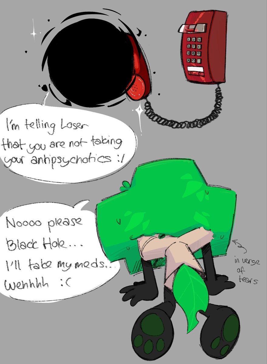 hrtree__'s tweet photo. when your boyfriend refused to take his meds so you threatened to call his idol

[#bfb #bfdi #tpot] https://t.co/oqAqNwncGy