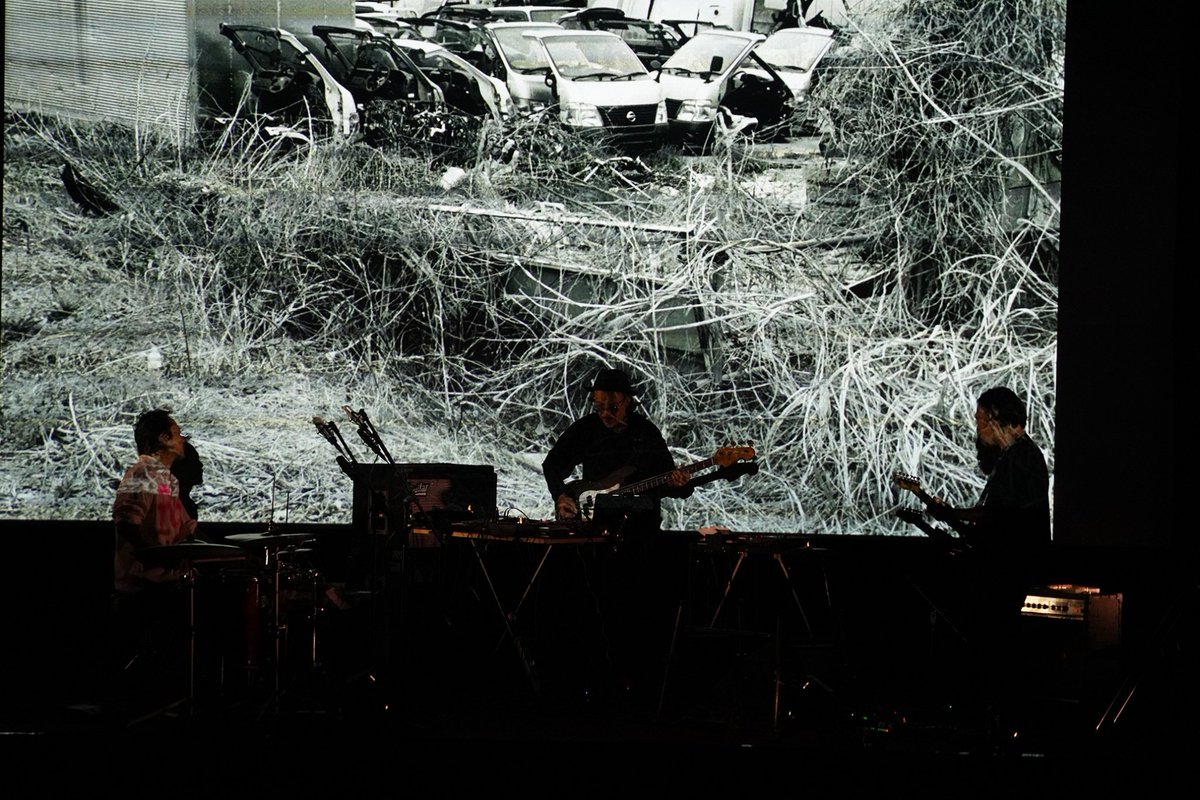 denkikan1913's tweet photo. ＼ありがとうございました！／

「MUGAMICHILL スペシャルライヴ」

音楽と映像のスペシャルな空間いかがだったでしょうか

次は10/2(金)のエルヴィス！
#爆音映画祭 IN高崎2026最後までどうぞよろしくお願いいたします🔊

#ナスノミツル
#中村弘二 
#中村達也
#金村修 
#小松浩子
#ムガミチル https://t.co/OLFKzfnJ2R
