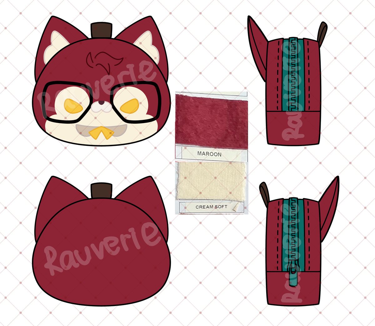 rauverie's tweet photo. Hi guys! I stumble upon valko’s pouch color dilemma. I need you guys to choose which one is the best. It’s either using existing color fabric or printed it but with the risk of slight white roots appearing

Polling below! https://t.co/iAVZSdVT91