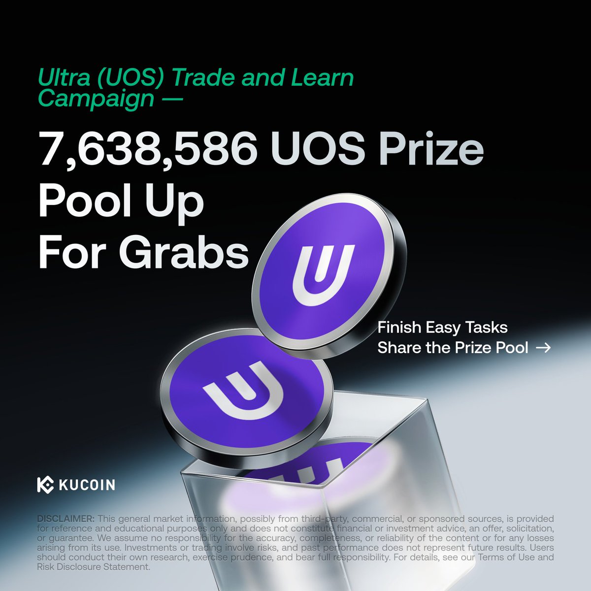 kucoincom's tweet photo. Ultra is a blockchain technology provider bringing businesses onchain through the Ultra Stack — the same technology that has powered Ultra Mainnet since 2021. @Ultra_io

Learn about Ultra and trade  UOS on @kucoincom to share a 7,638,586 UOS prize pool.

Learn & Earn: September 28, 8AM UTC — October 12, 8AM UTC
GemSlot: October 12, 8AM UTC — October 19, 8AM UTC

Check out the announcement here: https://t.co/ba9eK4PkZX