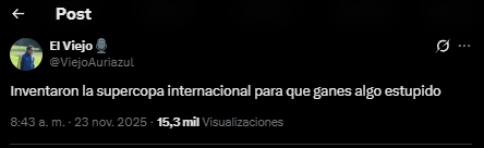 Lau7iEDLP's tweet photo. SERIO: ¿Habrá festejado la Supercopa Internacional este tipazo? https://t.co/AXMnAF1JCL