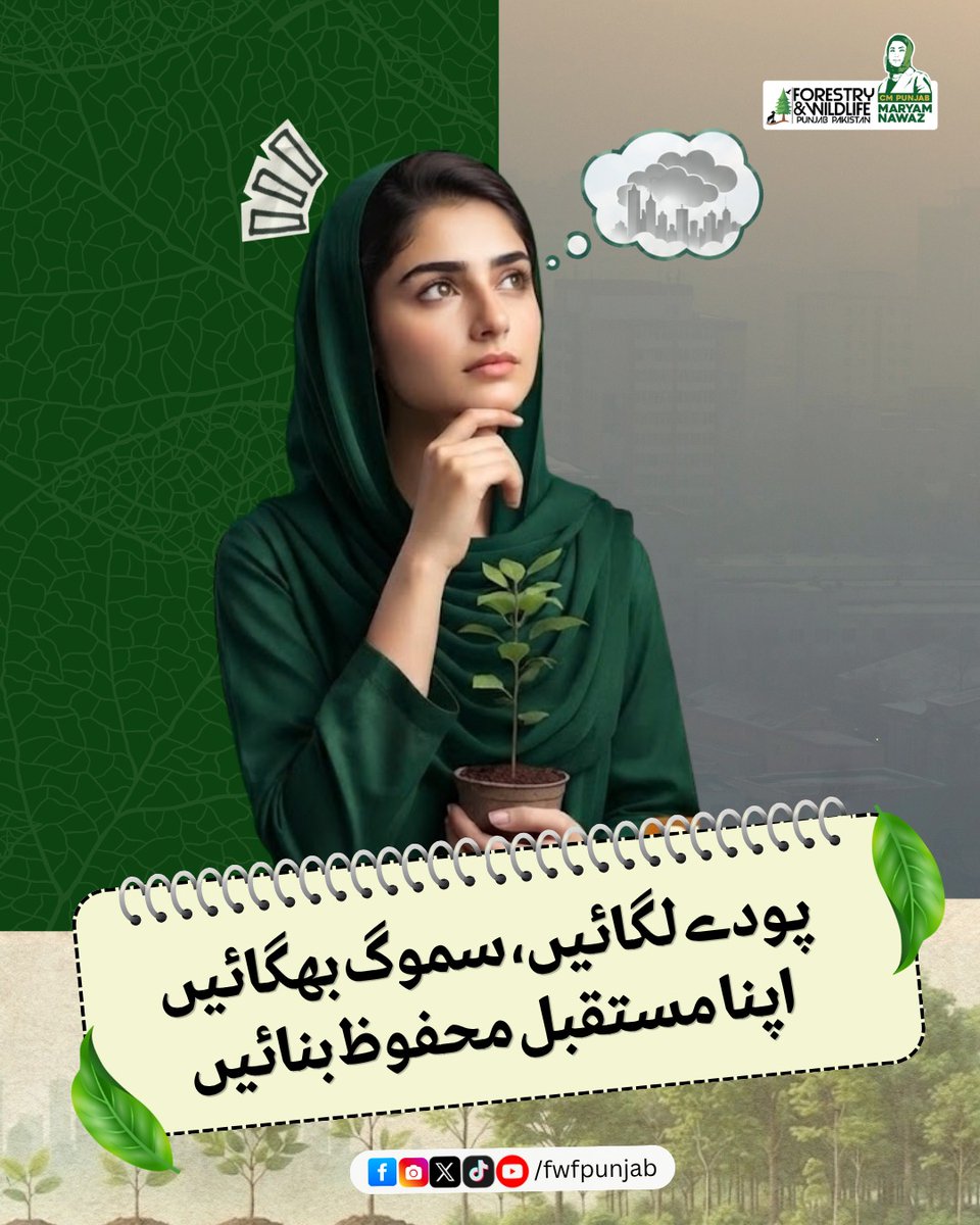 fwfpunjabpk's tweet photo. پودے لگائیں، سموگ بھگائیں
اپنا مستقبل محفوظ بنائیں۔
.
.
@SmogUnitpndgop
#FightSmog #PlantTrees #GreenPunjab #cleanair #fwfpunjab #GovtOfPunjab https://t.co/pqG1bnCkf0