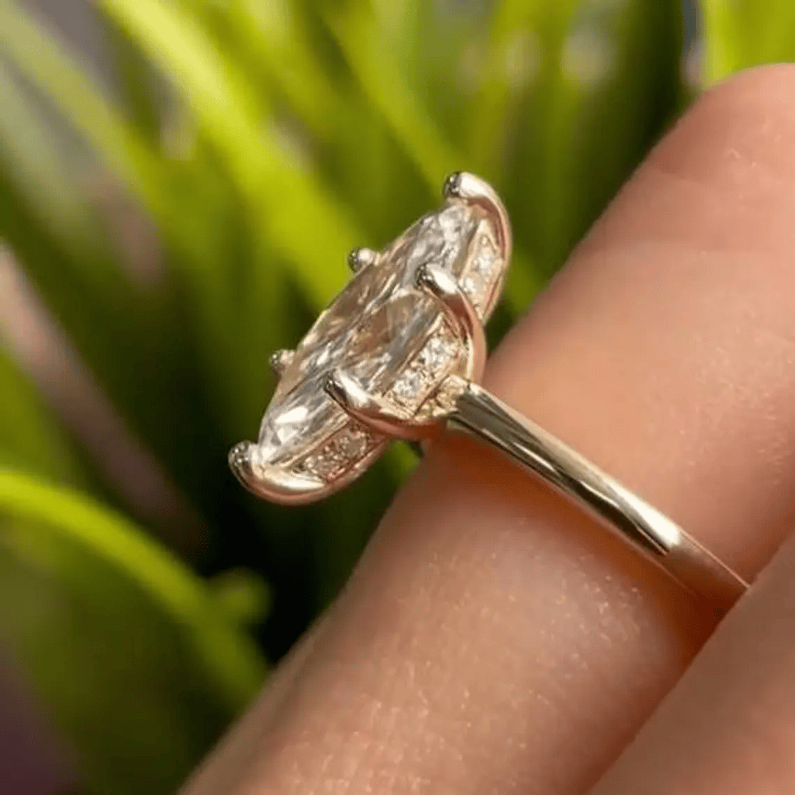 krishnaJewellSt's tweet photo. 2 CT Marquise Cut Moissanite Engagement Ring, Unique Hidden Halo Promise Ring For Her, 14k Plain Yellow Gold Band Wedding Ring, Wedding Gift by KrishnajewellStore 
 https://t.co/tV7p1ggAXs via @Etsy https://t.co/6N7HeJEdDV