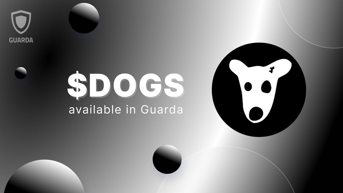 GuardaWallet's tweet photo. @realDogsHouse pack, $DOGS was born in Telegram, it doesn't have to stay there
Store, send and manage it on TON in Guarda, your keys.

Move $DOGS to Guarda ↓
https://t.co/I0IsXBN18f https://t.co/8DSdwRcRFM