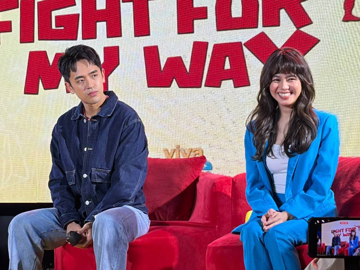 PhilippineStar's tweet photo. Ashtine Olviga and David Licauco are set to headline the local adaptation of the K-drama series “Fight for My Way.”

Park Seo-joon and Kim Ji-won originally portrayed Dong-man and Ae-ra in the South Korean series.

Coming to Viva One on November 20, the series is directed by Crisanto B. Aquino.

McCoy de Leon and Aubrey Caraan also star in the series. | @charmiepagulong /The Philippine STAR