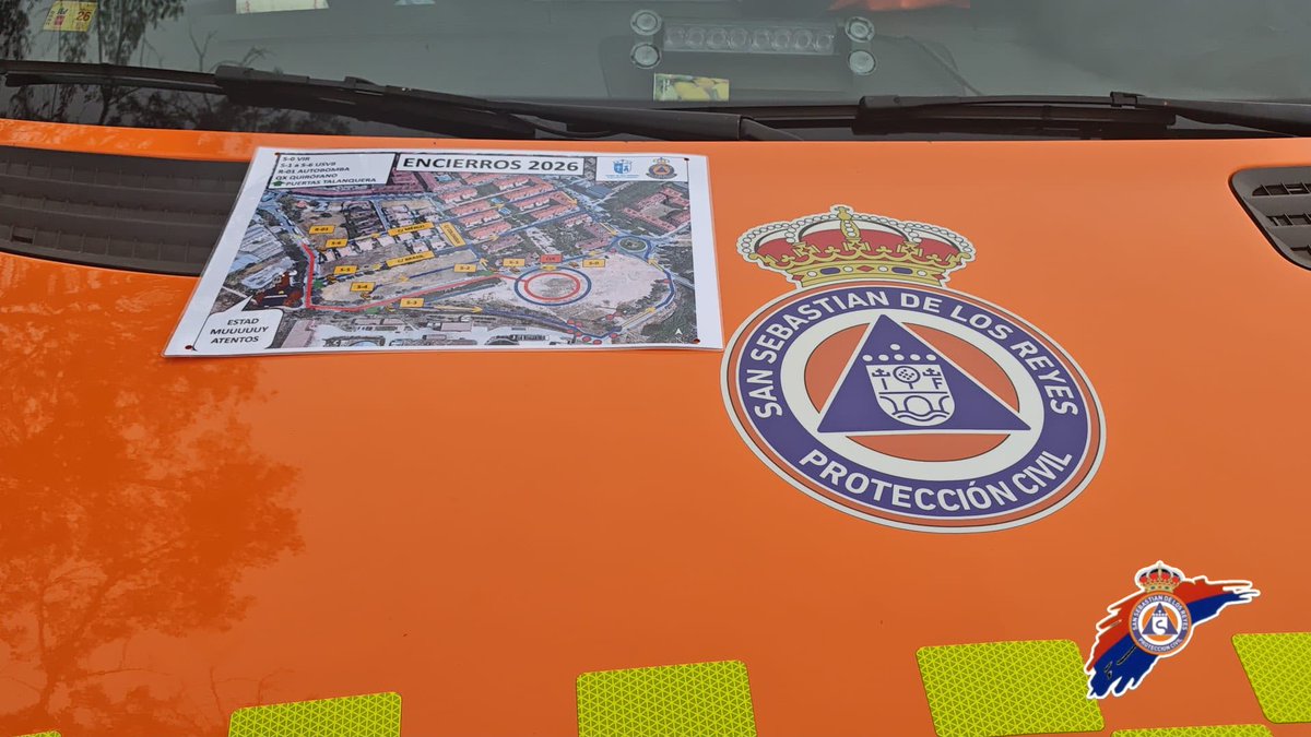 ProteSanse's tweet photo. 🐂☁️ Lunes por la mañana y nosotros ya estamos en marcha.

Esta mañana estamos cubriendo los encierros de Velilla de San Antonio con una de nuestras dotaciones 🚑

¡Seguimos de ruta! 🧡

#ProteSanse https://t.co/h0TrshQbo0