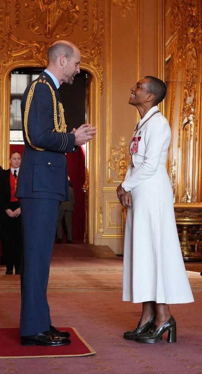 andrewc44104127's tweet photo. Bridgerton actress Adjoa Andoh who labelled the royal family TERRIBLY WHITE is all smiles as she collects her MBE from the palace. https://t.co/IZJD8aeqwf