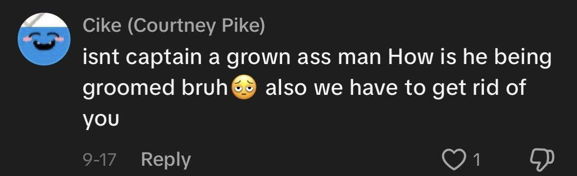 n1captainyume's tweet photo. Imagine not getting the concept of grooming 😬😬

Also wym "we gotta get rid of you"

man let's get rid of YOU 😭😭✌️✌️

#vent https://t.co/PHh3i16FtC