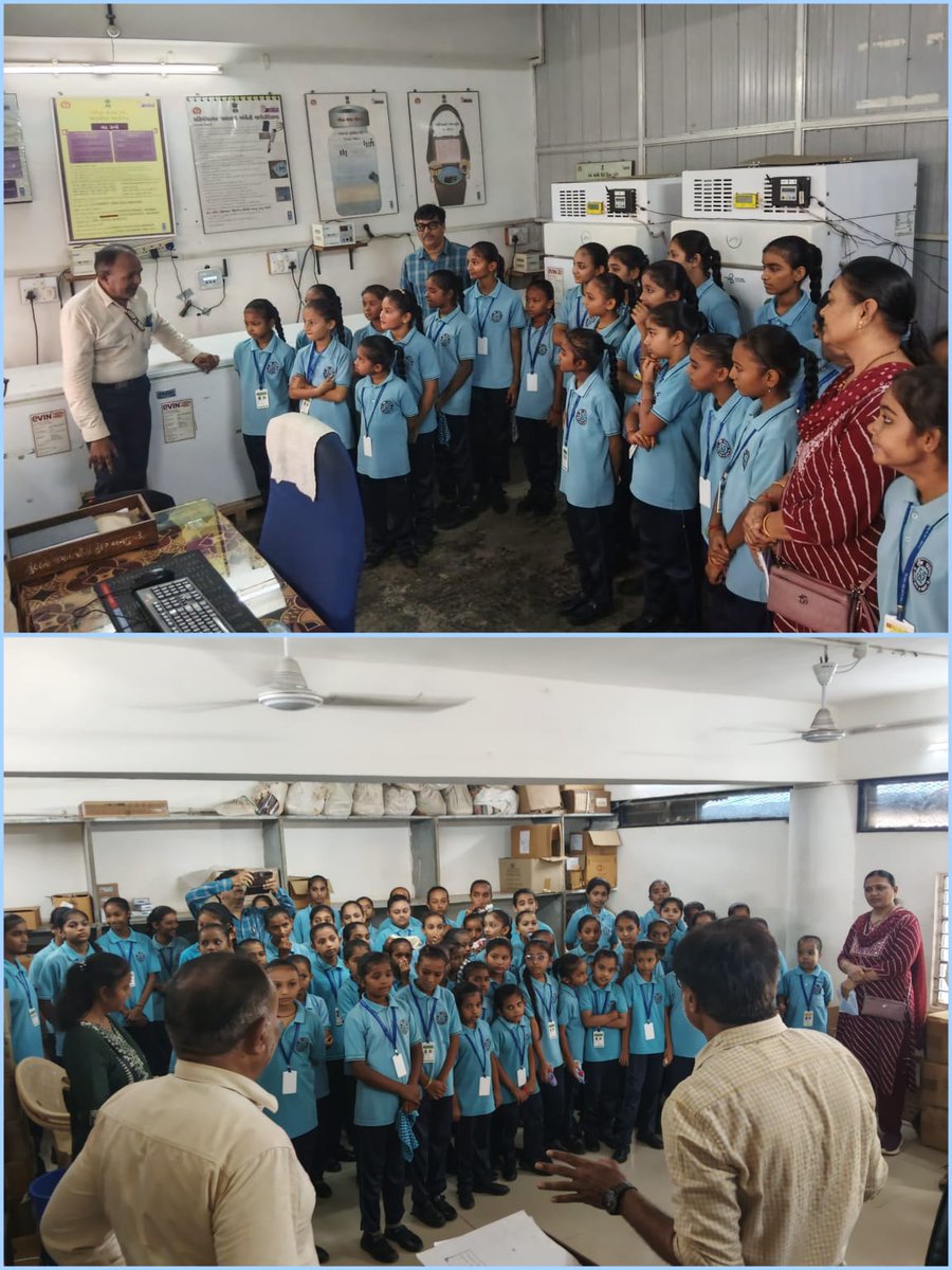 ddojamnagar2's tweet photo. નગર પ્રાથમિક શિક્ષણ સમિતિ સંચાલિત શાળા નં-55ની બાળકીઓ દ્વારા જિલ્લા પંચાયતમાં વેક્સિન સ્ટોર, મેડીકલ સ્ટોર, ગ્રામ હાર્ટ, icds કચેરીની મુલાકાત કરવામાં આવી.

પંચાયતના જુદા જુદા વિભાગોની કામગીરીની જાણકારી સહ બાળકીઓને આગળના અભ્યાસ માટે પ્રોત્સાહિત કરવામાં આવી.

@CMOGuj @Bhupendrapbjp https://t.co/r3kVsQBOXa