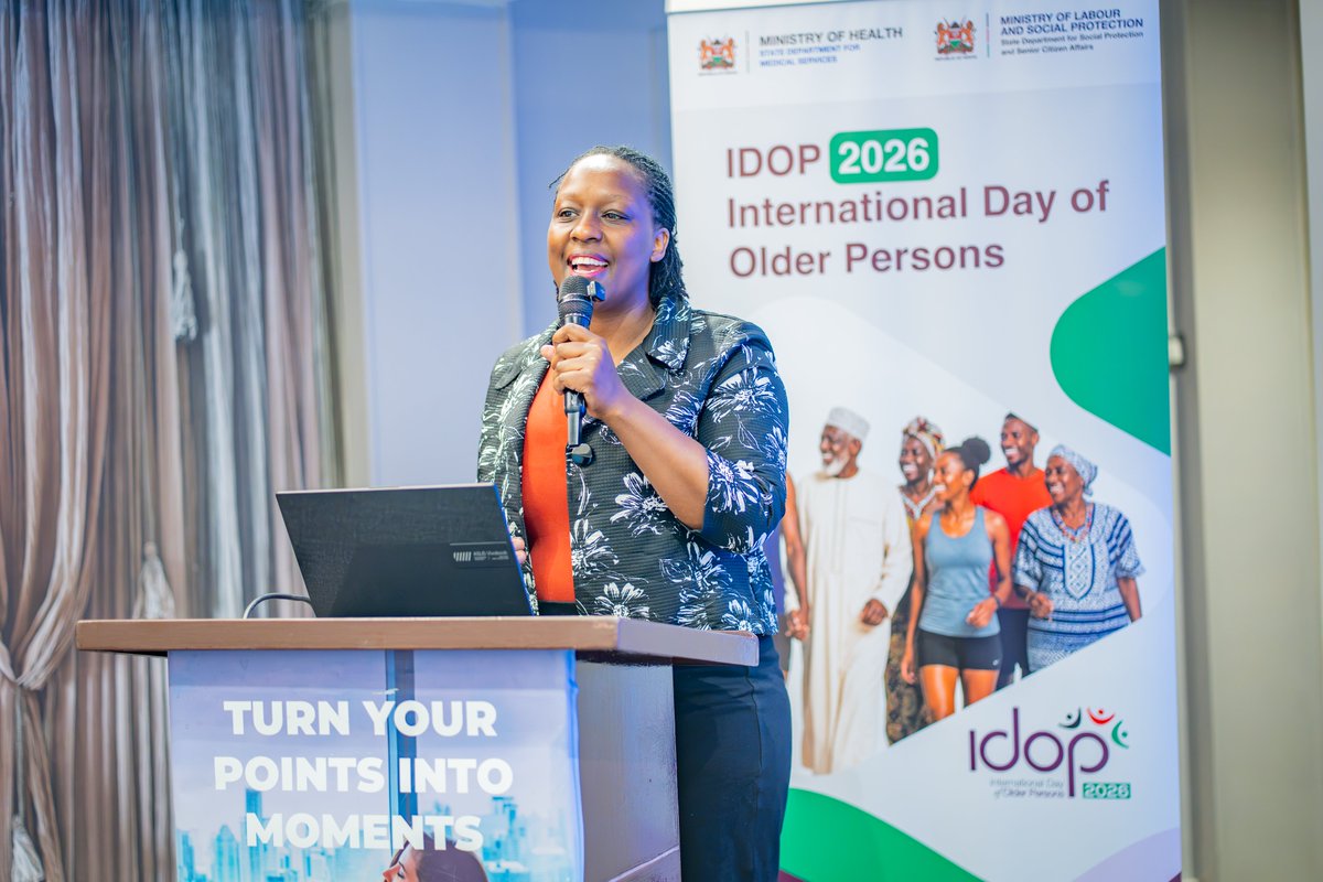 IDOP_KE's tweet photo. 2/3 
Who supports the person providing care? As families become smaller and children move away, caring for older persons needs broader support: trained caregivers, home-care services, and breaks for family carers. #IDOPKE2026 https://t.co/75WksyFpOj