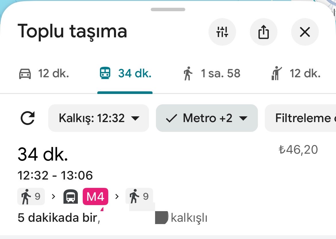 ferhundyoreoglu's tweet photo. @rreanarr @zoxanak @dumbukadamim bana hep gösteriyor ya istemediğiniz toplu ulaşım aracını kapatırsanız en üstte, açık olduğu zamanda da 2 veya 3.sırada falan en yakın raylı sistemi öneriyor tam aksine ben de asla moovit kullanamıyorum hep saçma sapan ve en uzak rotayı öneriyor https://t.co/4IZ7FuMy2Q