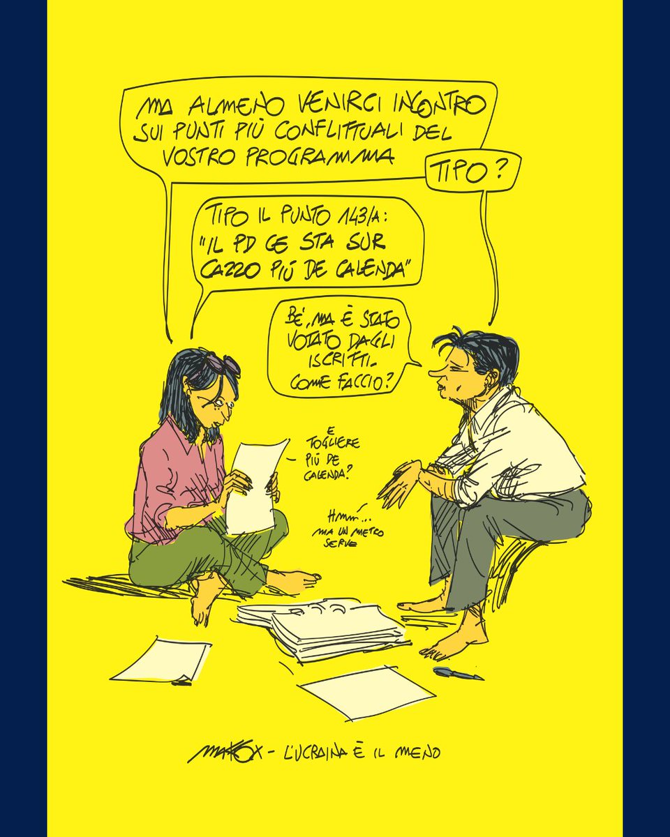 ilfoglio_it's tweet photo. La vignetta di Makkox di oggi. Potete vedere tutte le altre per il Foglio a questo link: https://t.co/XjToK7eTxc https://t.co/fB4jq6U82J