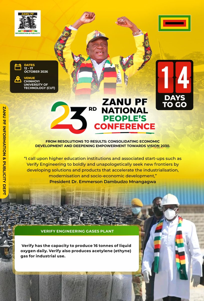 ZANUPF_Official's tweet photo. National People's Conference countdown https://t.co/alhFWrPQQZ