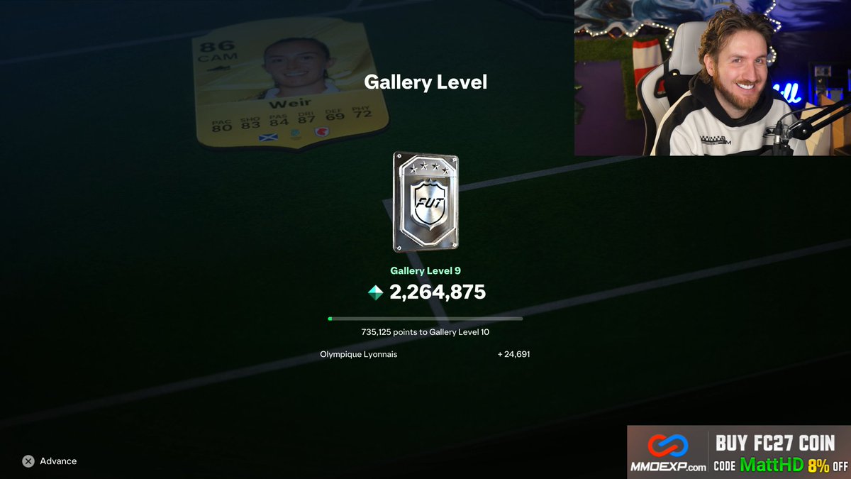 MattHDGamer's tweet photo. What level are you in the Gallery in FC 27? https://t.co/xo7coIBzky