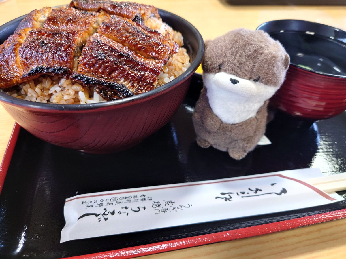 XYZ__48's tweet photo. #カワウソうそやん
#ぬい撮り
#ぬい活

三重県津市へ日帰り旅行行ってきました!
お供はこげちゃんとバタポです！
目的は四枚目の写真です😁🎤

ʕ๑•ω•๑ʔ
うなぎおいしそうーー！！
ʕ⁎•ω•⁎ʔ
ぼくはこっちのくるまがほしいー🏎️ https://t.co/4kwOlsOVew