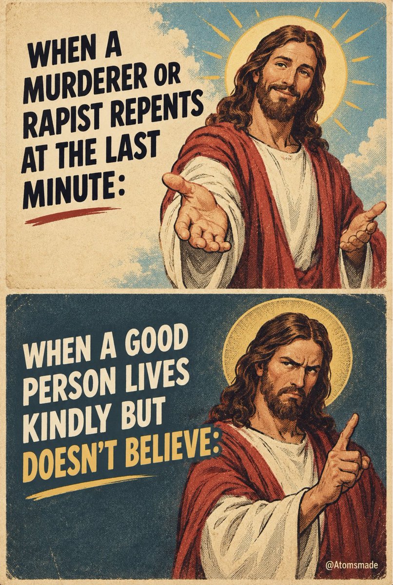 Atomsmade's tweet photo. Be atheist. Be happy ❤️ https://t.co/B40EnGKhY8