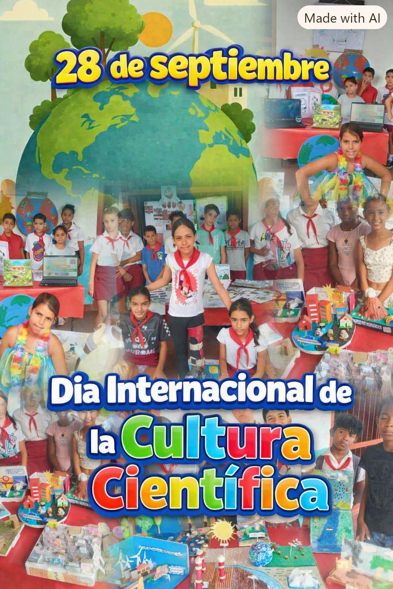 romero_tam56484's tweet photo. “Formar hombres y mujeres de ciencias y de pensamiento es sembrar luz en la cultura, es abrir caminos de soberanía y progreso para la humanidad.”
“Nuestros educandos son la semilla en ellos florece la cultura científica que ilumina el futuro de la Patria.” #CubaEsCultura . https://t.co/jNIyVLpb5D