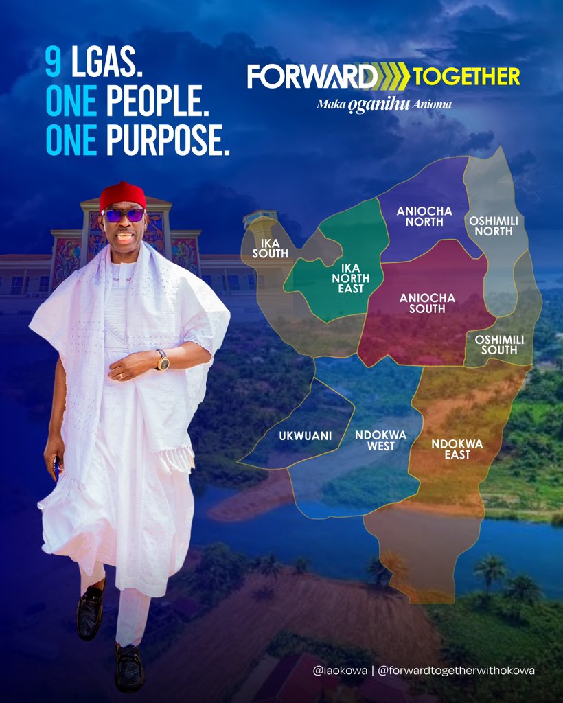IAOkowa's tweet photo. What binds us is greater than what separates us. Our shared heritage, communities and aspirations give us a common responsibility to build a future that reflects the hopes of every part of Delta North.

With unity of purpose and a clear sense of responsibility, we can turn our shared aspirations into meaningful progress for our people.

Let us move Forward Together. Maka Ọganihu Anioma.

#ForwardTogether #MakaOganihuAnioma