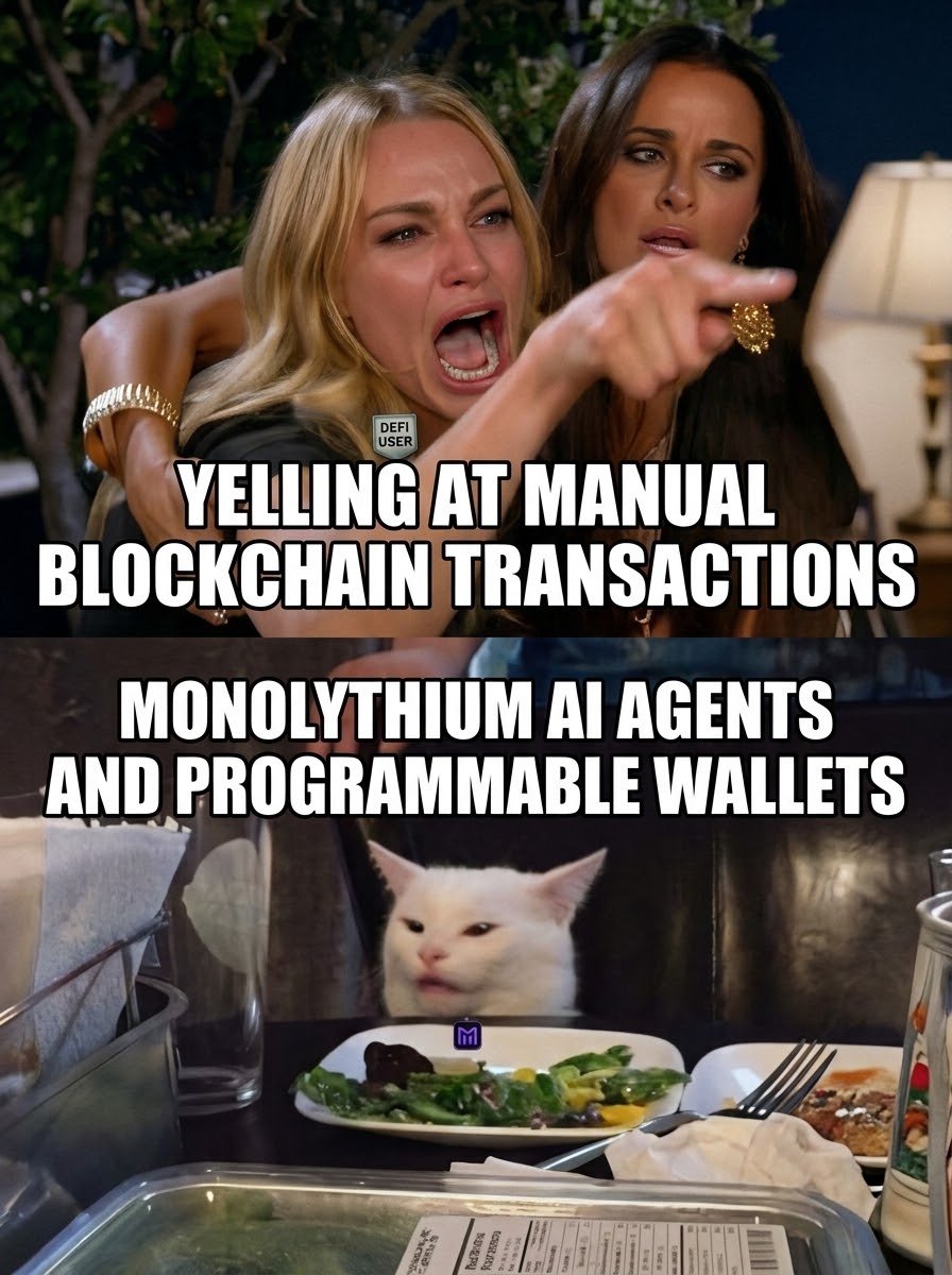 Btcworldcup's tweet photo. Manual transaction management quickly becomes a bottleneck in Web3. Programmable wallets and autonomous agents built by @Monolythium handle complex on-chain tasks smoothly in the background. https://t.co/5FRx83fEFc