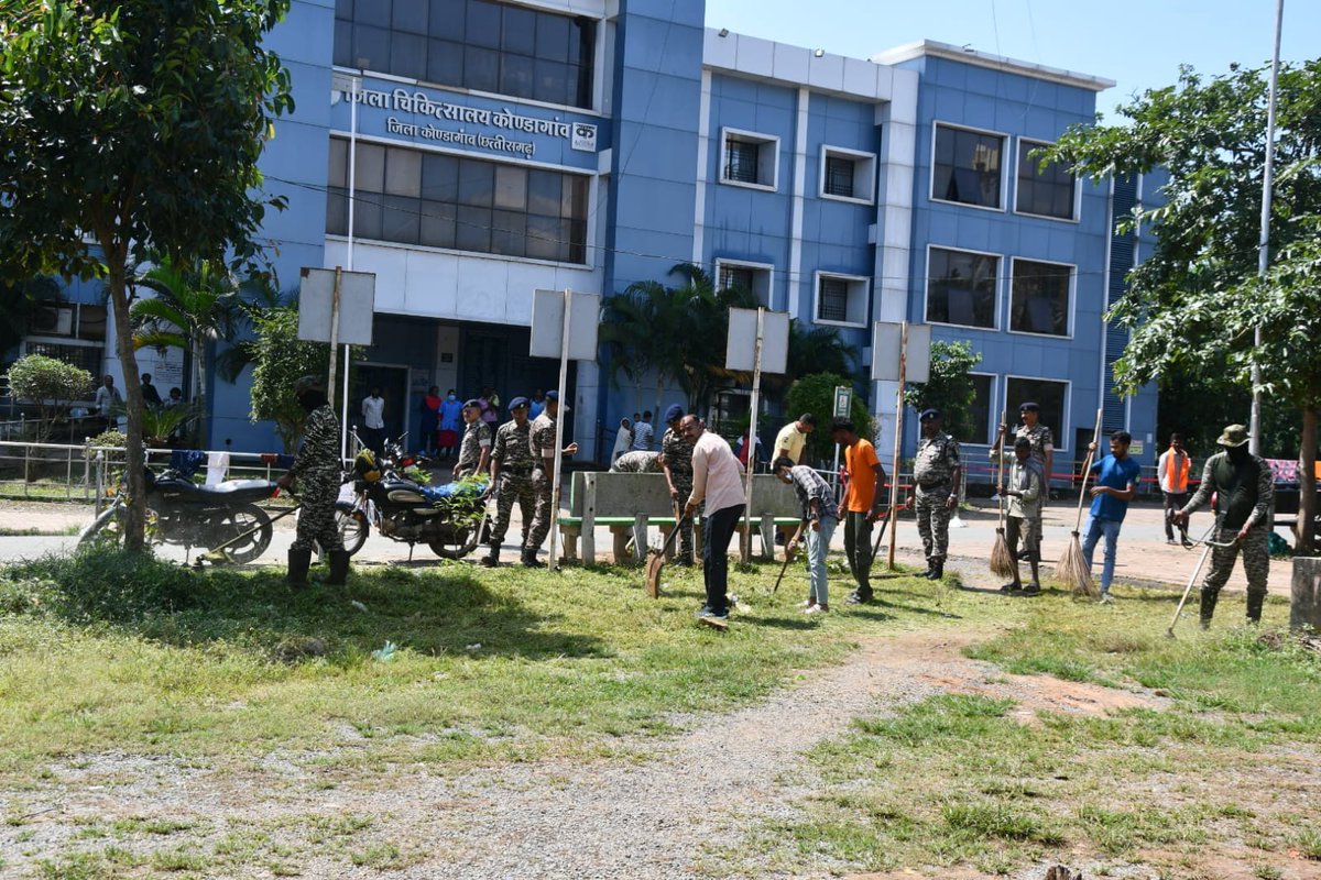 commandant188's tweet photo. On 27 September 2026, personnel of 188 BN CRPF actively participated in the Swachhata Hi Seva 2026 campaign, reinforcing the message of cleanliness, civic responsibility and a healthier environment. स्वच्छता अपनाएँ, स्वस्थ भारत बनाएँ। @crpfindia @CTGSECTORCRPF @DigJagdalpur https://t.co/MKLw5tHwlP