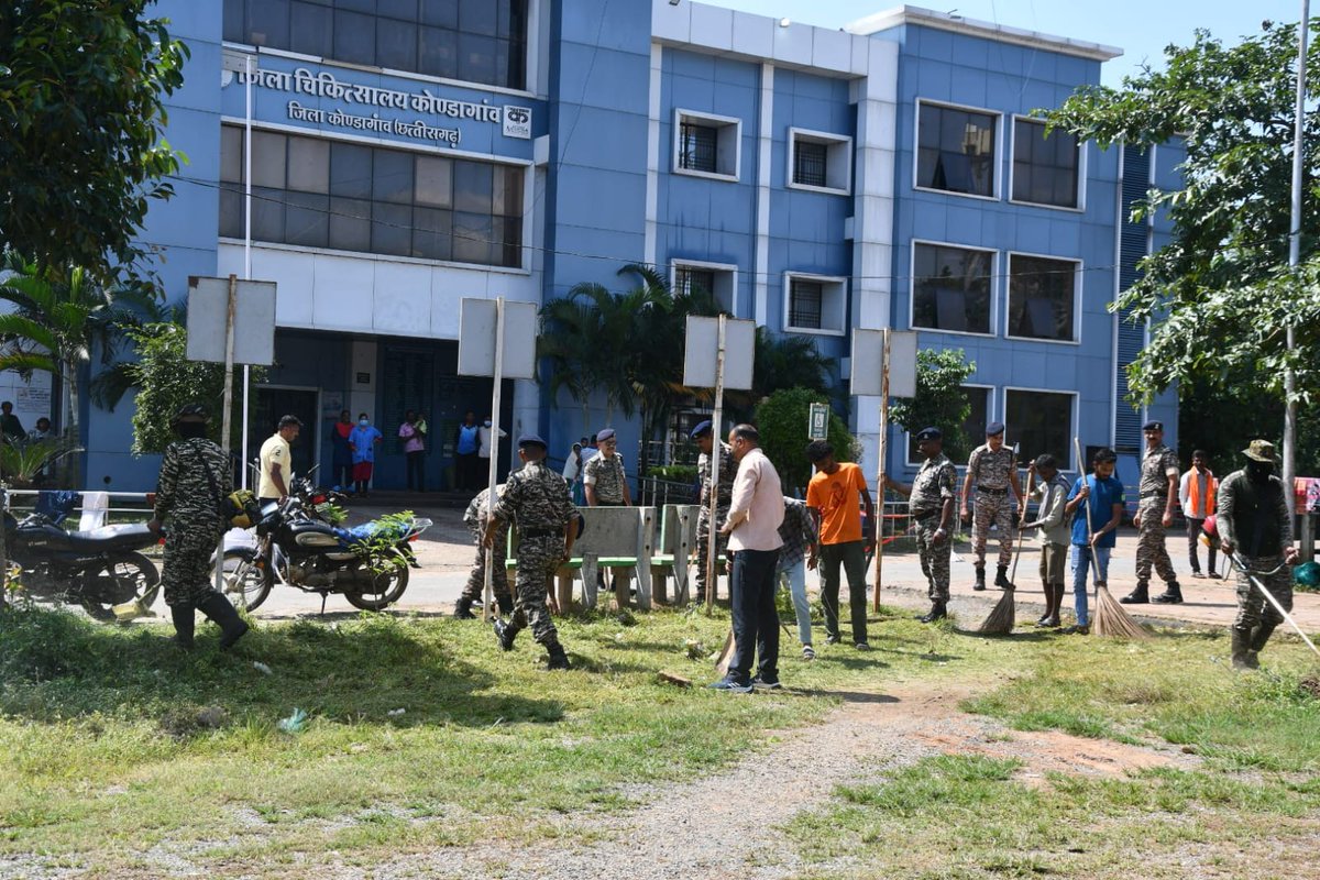 commandant188's tweet photo. On 27 September 2026, personnel of 188 BN CRPF actively participated in the Swachhata Hi Seva 2026 campaign, reinforcing the message of cleanliness, civic responsibility and a healthier environment. स्वच्छता अपनाएँ, स्वस्थ भारत बनाएँ। @crpfindia @CTGSECTORCRPF @DigJagdalpur https://t.co/MKLw5tHwlP