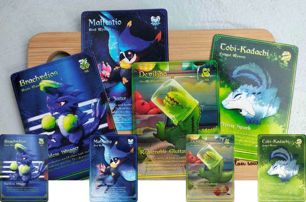 Ujitwoo's tweet photo. Vendor disaster #cf23
.
Ordered 144pcs of cards, 310gsm art paper with some holo lamination. Arrived with only 127pcs, bumpy lamination, tempered with the design size,  design not centered, and with colors darker than I was expecting.
.
I'm sad .·°՞(¯□¯)՞°·. https://t.co/2VGoHHXgut
