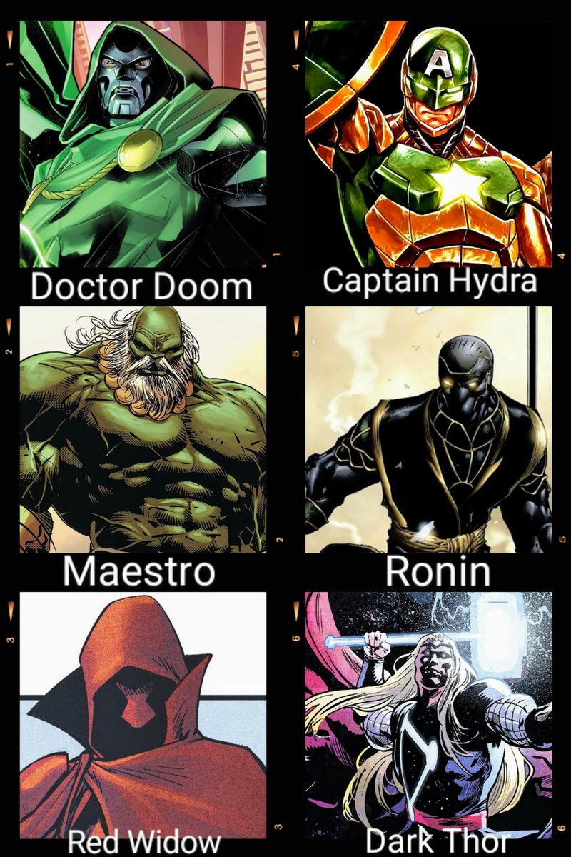 EddieWebz's tweet photo. Doctor Doom and his potential Dark Avengers team in Avengers: Doomsday 👀 https://t.co/rIZl6jqNLY