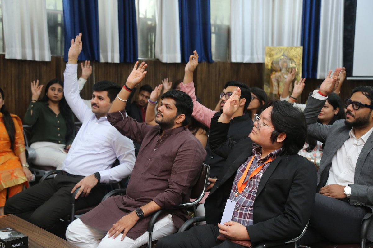 ileadglobe's tweet photo. DAY 3 | LEADERSHIP & GOVERNANCE ✨

Day 3 of the Rising Leaders Programme 2026 began with an insightful session featuring Shri Vinod Tawde Ji, Member of Parliament (Rajya Sabha) and National General Secretary, BJP.

The session offered participants an opportunity to engage with his experiences and perspectives on leadership, public life and governance, followed by a meaningful exchange of ideas and questions.

A thought-provoking start to another day of learning, dialogue and reflection. 🤝
Day 3 begins with new perspectives and meaningful conversations. ✨

#RisingLeaders #RisingLeadersProgramme2026 #Day3 #Leadership #Governance #Learning #iLEAD #KAS iLEAD KAS ArtificialIntelligence Leadership Rising Leader’s Ilead Ilead women Celebrating New India Kas Vikshit Bharat 2047 Leadership policy makers