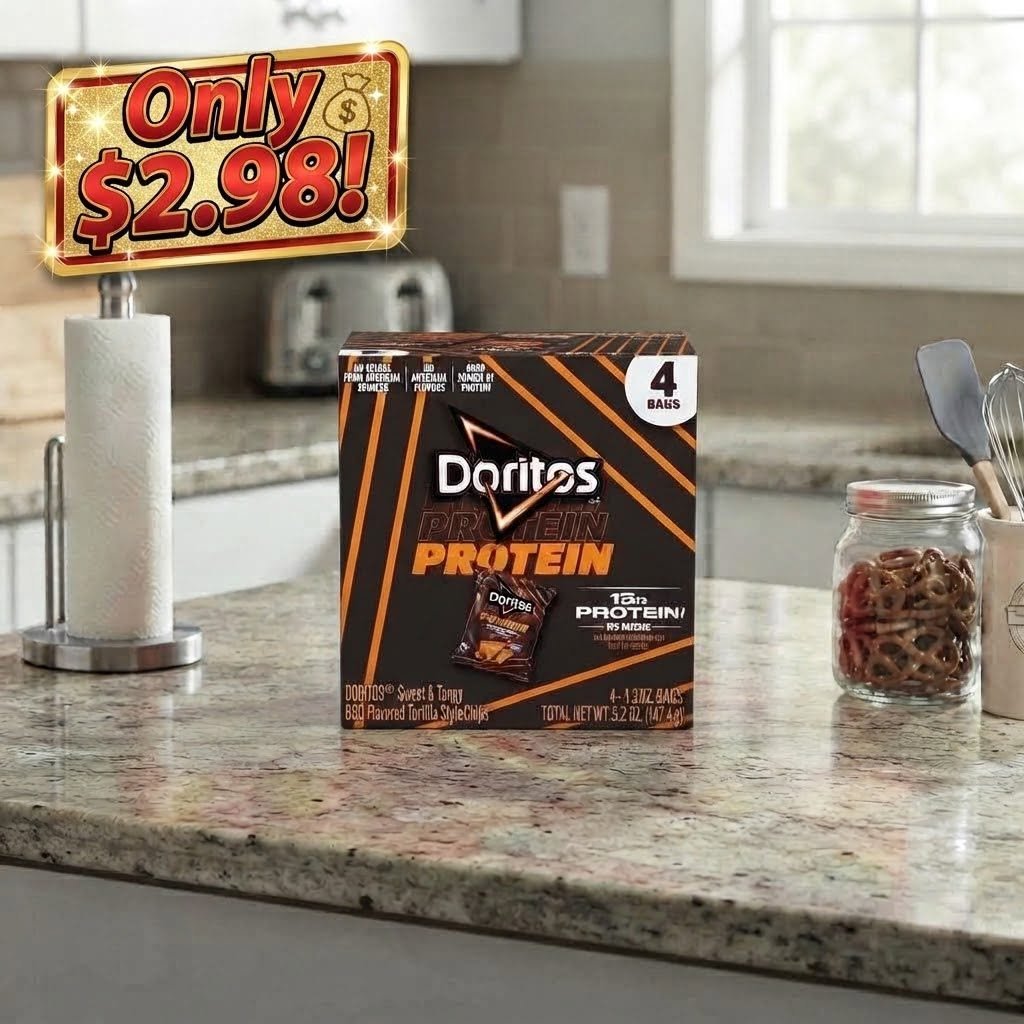 realballadolla's tweet photo. Only $2.98 after $3 Walmart Cash for a 4-pack of Doritos Protein Sweet &amp; Tangy Barbecue Tortilla Chips! Add it to your Walmart order! https://t.co/lEFOcg1gZr #ad #walmartpartner #doritos #protein #snacks https://t.co/7wETIsEzH0