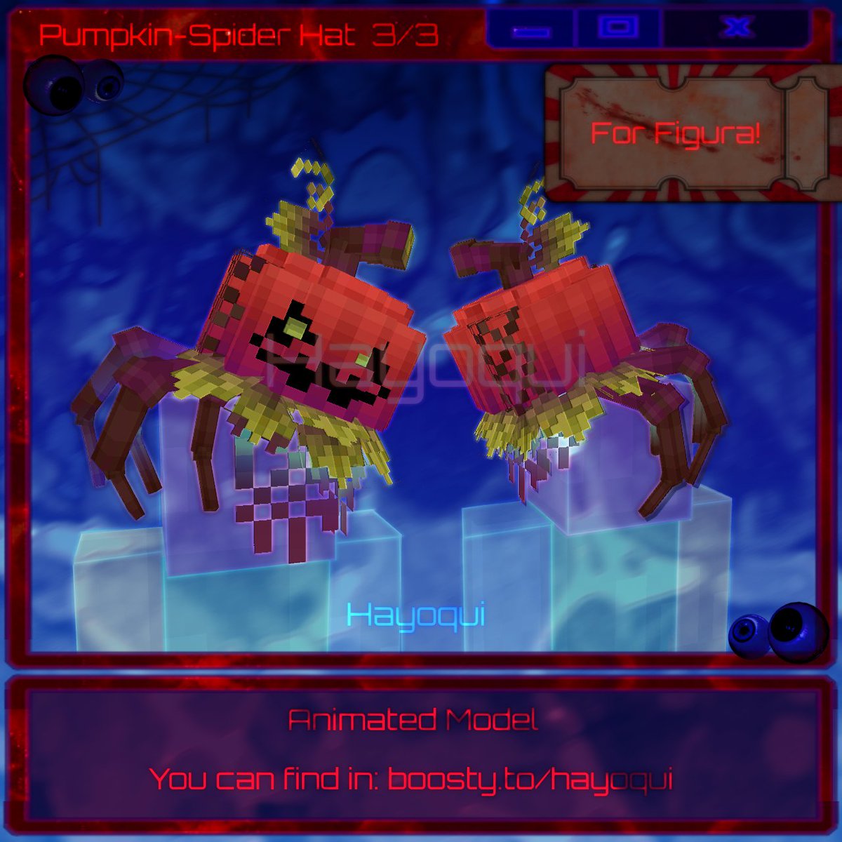 hayoqui's tweet photo. 🍄
boosty. to/hayoqui
#Blockbench #Minecraft #Figuramodel #SkinMC #MinecraftArt #Halloween #3DModeling #MinecraftModel #FiguraAvatar #SpookySeason #Spider #Pumpkin https://t.co/zWMEp76Pa0