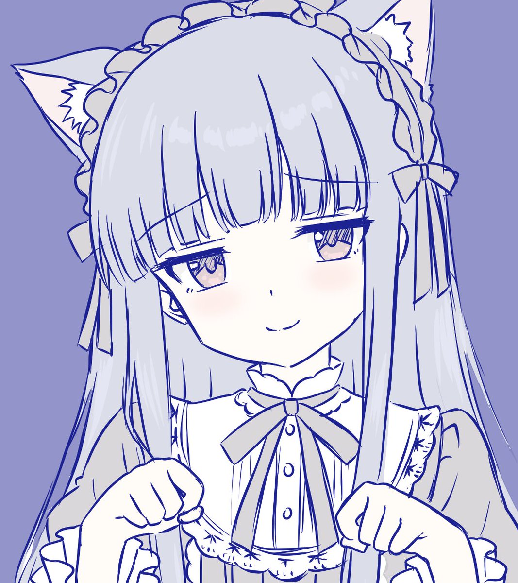 kumityo_qma's tweet photo. 🐈 🐾 🐾 🐾
先日の歌姫庭園の色紙のラフで描いた佐城さん https://t.co/Mzjjj8xXfk