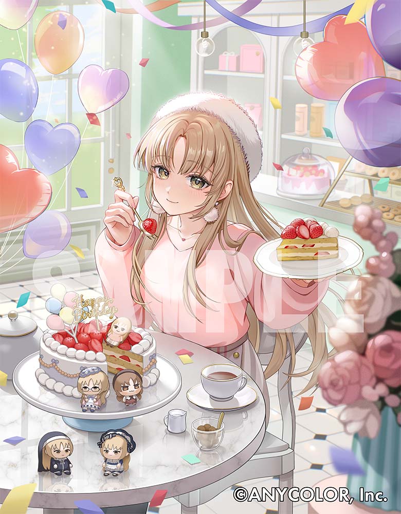 moguta9's tweet photo. にじさんじ　シスター・クレア様（@SisterCleaire）のお誕生日グッズのビジュアルを担当させて頂きました。
どうぞよろしくお願い致します！ https://t.co/6QWyZ0aVop